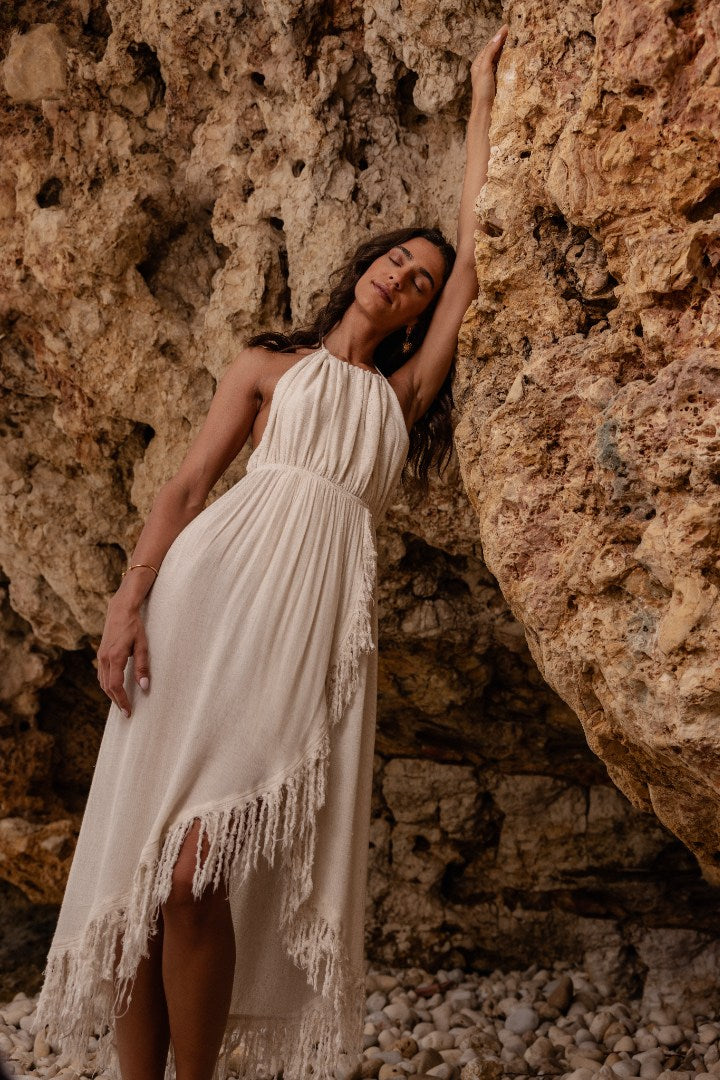 Shira'a Dress - Hemp Halter Neck