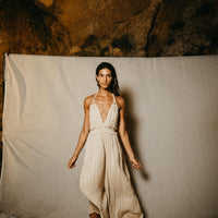 Naseem maxi jumpsuit with lurex
