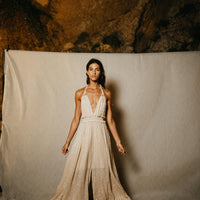Naseem maxi jumpsuit with lurex